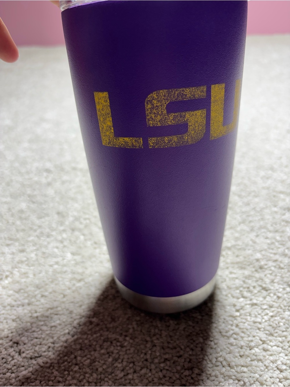 LSU yeti tumbler new purple 16oz